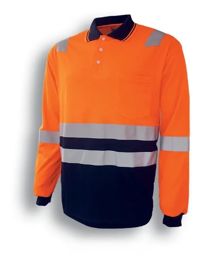 Picture of Bocini, Hi-Vis Back Polo With Tape L/S